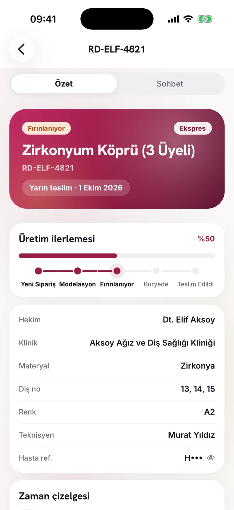 EsteRose uygulaması: Vaka Detayı